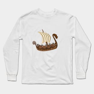 Viking Ship Long Sleeve T-Shirt